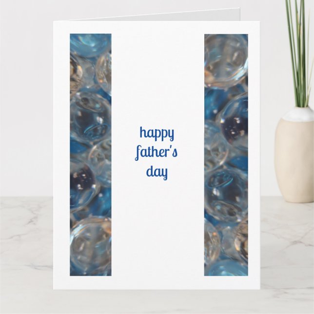 Bubble Blue - Father's Day 2 Card (Front)