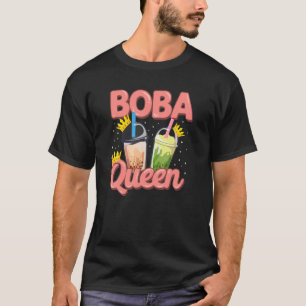 Bubble Boba Queen Tea Crown T-Shirt