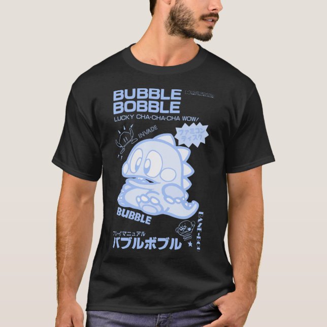 Bubble Bobble (Blue) Essential T-Shirt (Front)