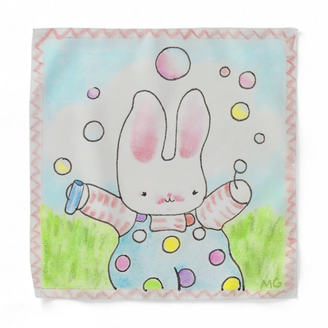 Bubble Bunny Bandana (Front)