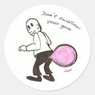 Bubble Butt 3 inch round sticker