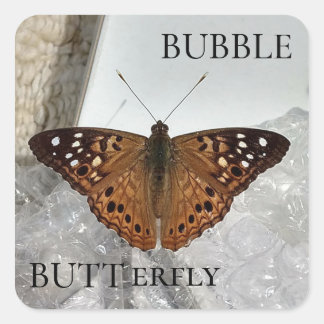 Bubble BUTTerfly Square Sticker