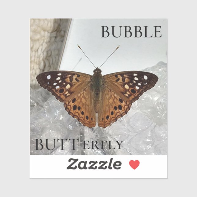 Bubble BUTTerfly Sticker (Sheet)