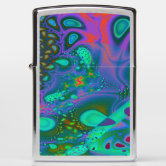 Tie Dye Sky Vintage Fractal Kaleidoscope Zippo Lighter | Zazzle