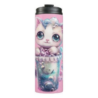 Bubble Cat Thermal Tumbler