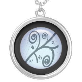 Bubble Chamber Silver Plated Necklace