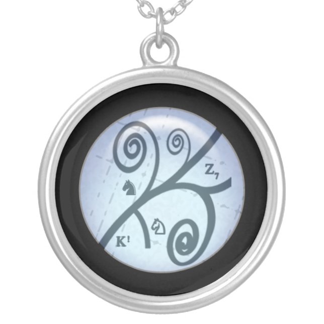 Bubble Chamber Silver Plated Necklace (Front)