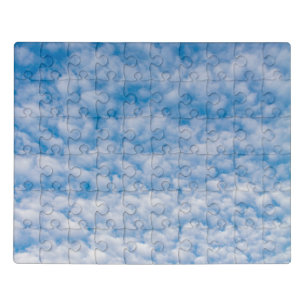 Bubble Clouds in Blue Sky Nature Photo Mammatus Jigsaw Puzzle