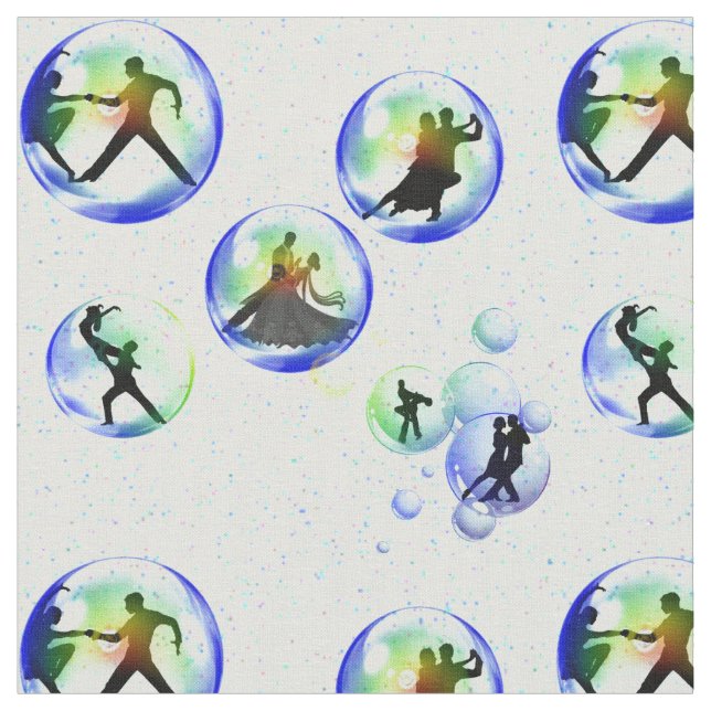 Bubble Dancers Fabric (Close Up)