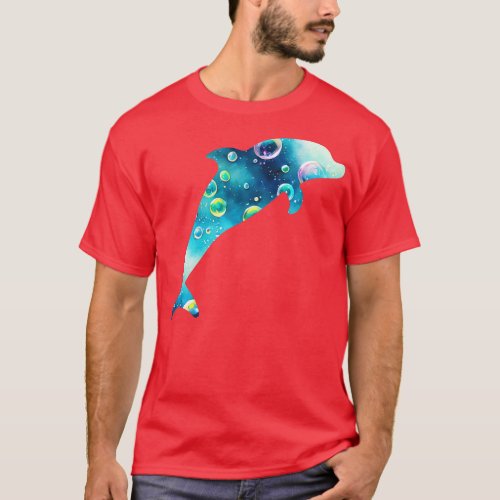 Bubble Dolphin T_Shirt