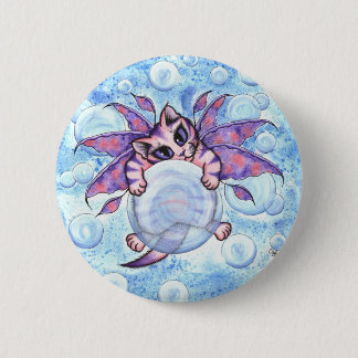 Bubble Fairy Kitten Cat Button