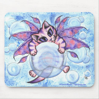 Bubble Fairy Kitten Cat Fantasy Art Mousepad