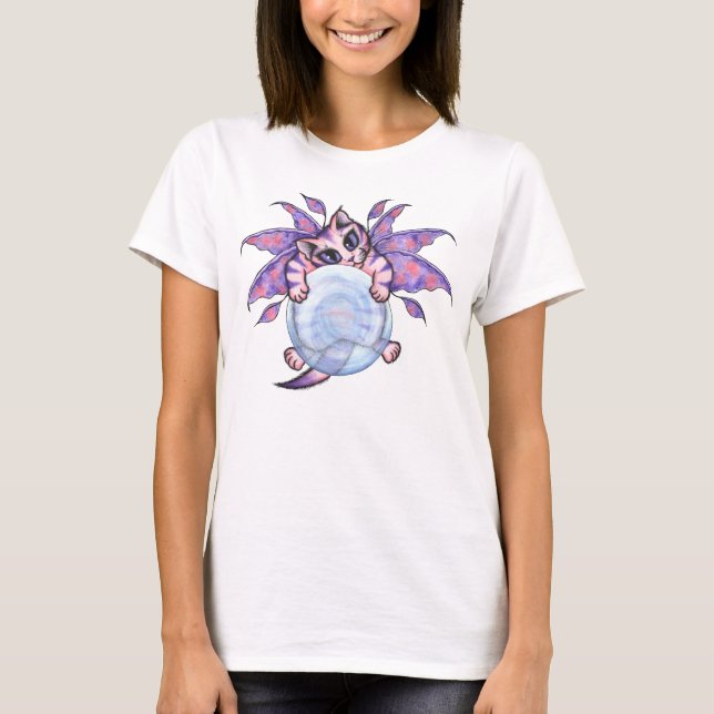 Bubble Fairy Kitten Cat T-Shirt (Front)
