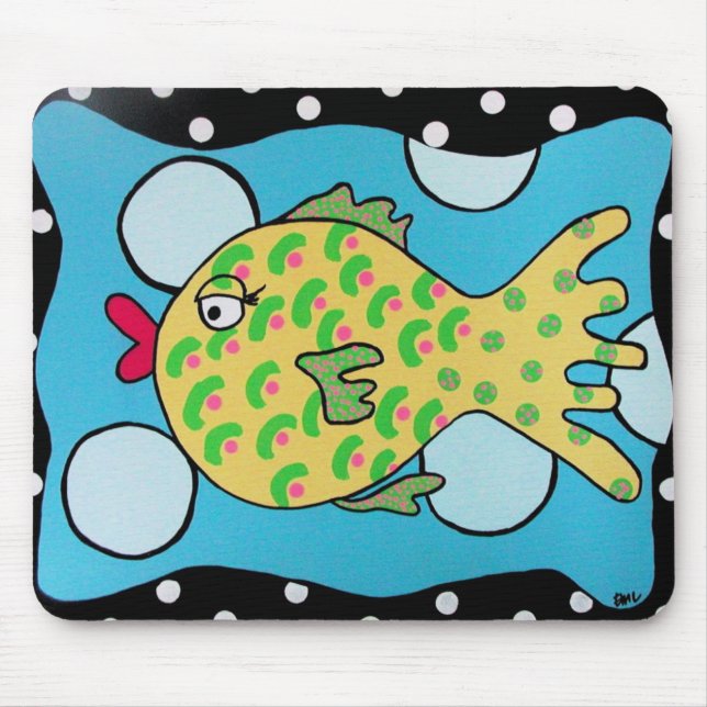 Bubble Fish Mousepad (Front)