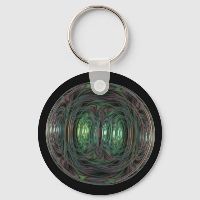 bubble fractal keychain (Front)