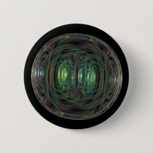 bubble fractal pinback button