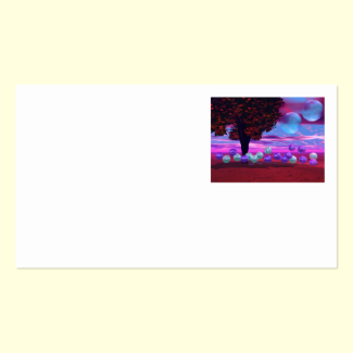 Bubble Garden - Rose and Azure Wisdom Double-Sided Standard Business Cards (Pack Of 100)