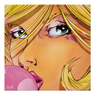 Bubble Girl - Cut Poster