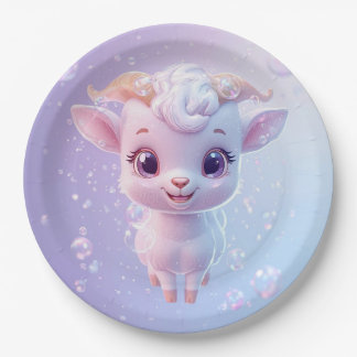 Bubble Goat Paper Plates