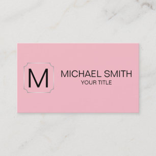 Bubble gum color background business card