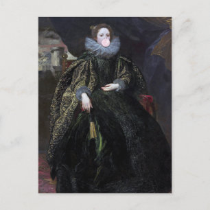 Bubble gum Diva Marchesa Postcard