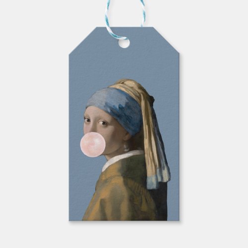 Bubble Gum Diva with Pearl Earring Gift Tags