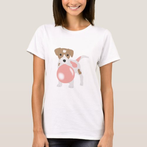 Bubble Gum Dog Blowing Bubble T_Shirt
