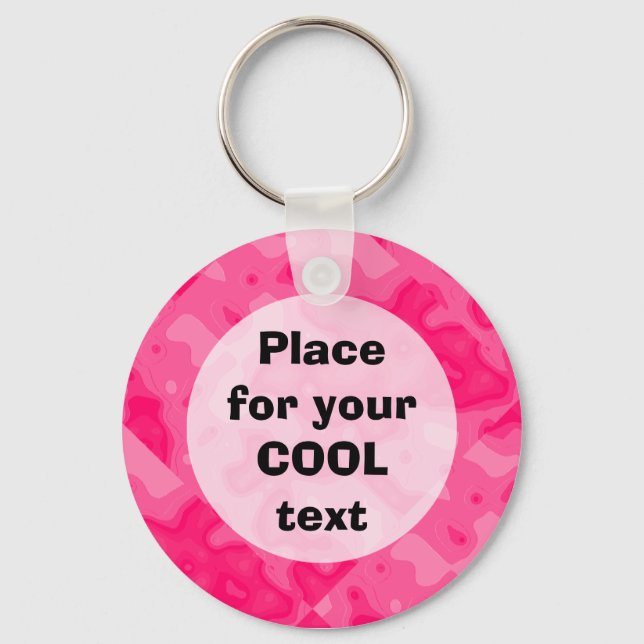 Bubble Gum Factory Accident Template (round) Keychain (Front)