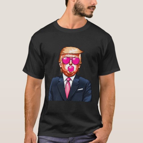 Bubble Gum Funny Trump 2024  T_Shirt