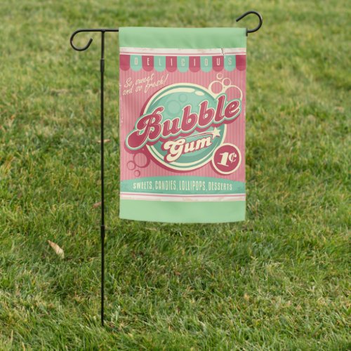 Bubble Gum Garden Flag