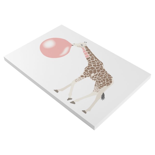 Bubble Gum Giraffe Blowing Bubble Gallery Wrap (3/4)
