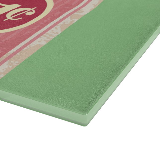 Bubble Gum Glass Cutting Board (Corner)