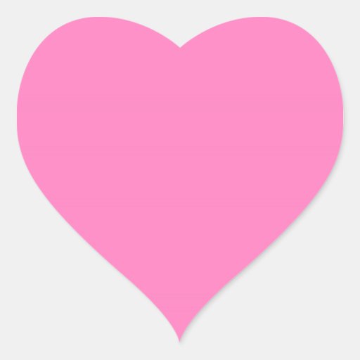 BUBBLE GUM HEART STICKER | Zazzle