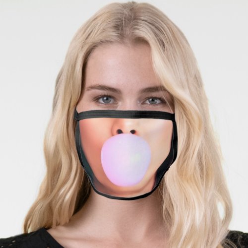 Bubble Gum Lips _ Funny _ Face Mask
