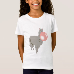 Bubble Gum Llama Blowing Bubble T-Shirt