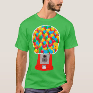 Bubble Gum Machine Gumball Machine Fun Halloween P T-Shirt