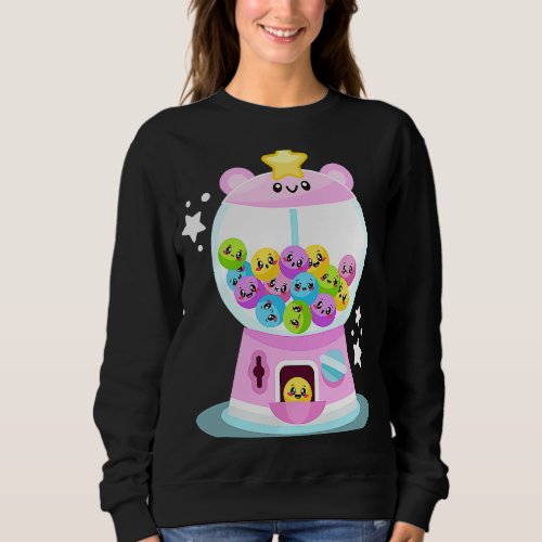 Bubble Gum Machine Gumball Machine Halloween ON BA Sweatshirt