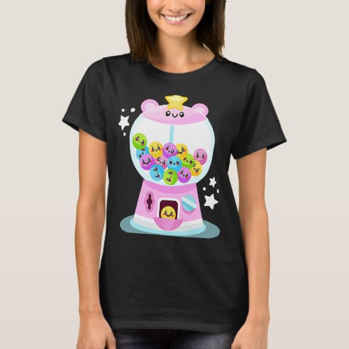 Bubble Gum Machine Gumball Machine Halloween ON BA T_Shirt