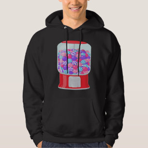 Bubble Gum Machine Gumball Machine Rainbow ON BACK Hoodie