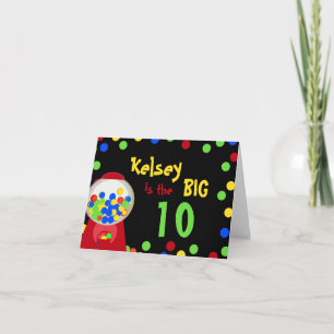 Bubble Gum Party Invite