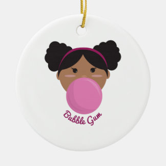Bubble Gum Princess Ceramic Ornament