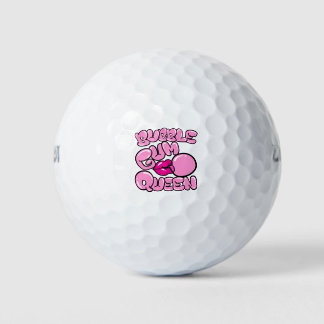 Bubble Gum Queen Bubblegum Golf Balls (Front)