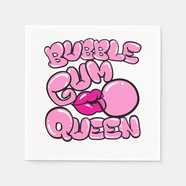 Bubble Gum Queen Bubblegum Napkins (Front)