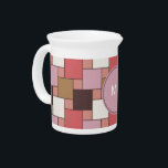 Bubble Gum Sorbet Pitcher<br><div class="desc">We are celebrating the New 2013 color trends in this feminine Bubble Gum sorbet weave pattern - using colors from the new COLOR PALETTE 2013 - Colors from culinary inspirations, combining spicy colors with fresher shades. Spicy coral, melon brandy, cinnamon apple, dusty pink, and baked brick stand out against tart...</div>
