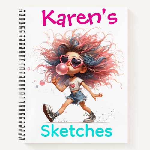 Bubble Gum Summer  Notebook