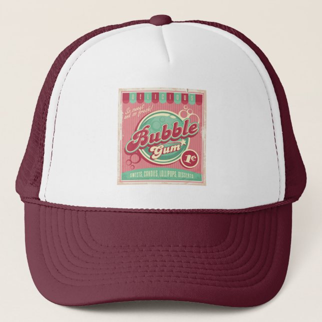 Bubble Gum Trucker Hat (Front)