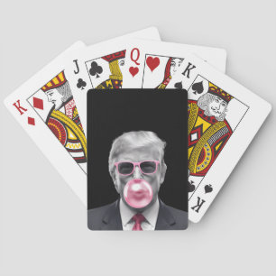 Bubble Gum Trump Donald Trump 2024 Vote for Trump Poker Cards