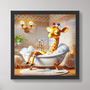 Bubble Haven Bathtime Framed Art