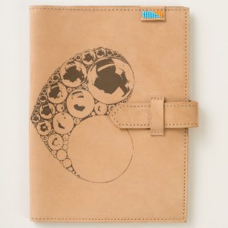 Bubble Heart Leather Journal