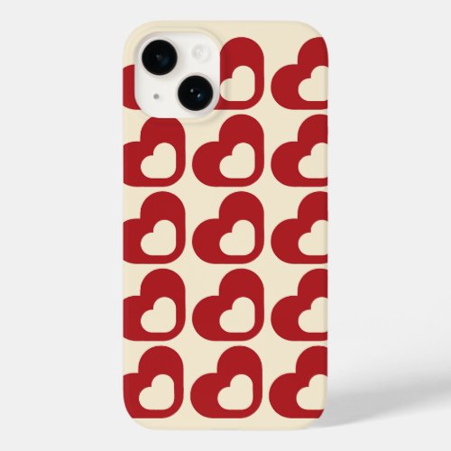 Bubble Heart Pattern Case_Mate iPhone 14 Case